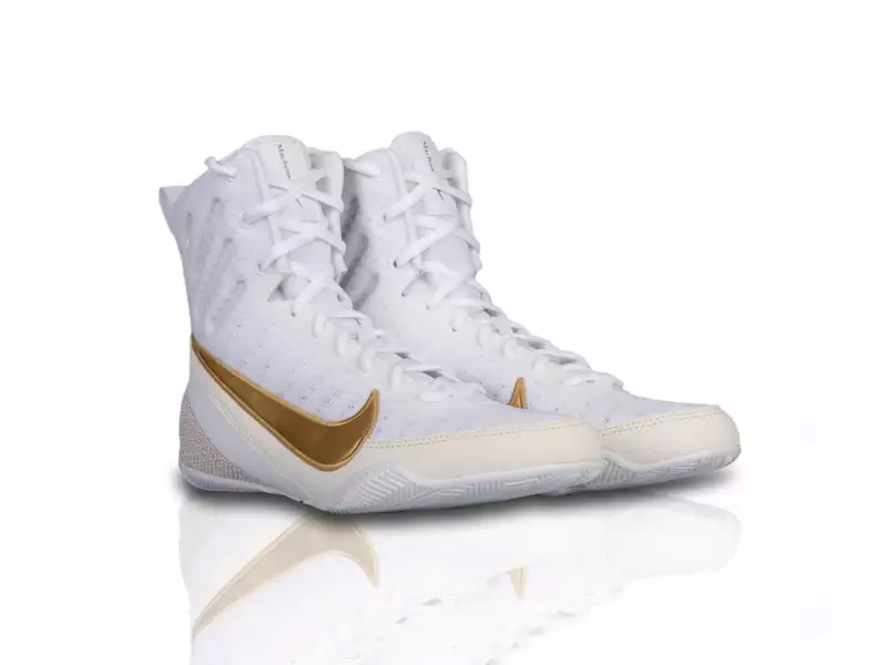 Обувки за бокс Nike Machomai 3 White/Gold